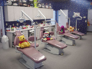 Children's Dental Place comfortable treatment area.